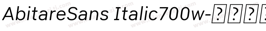 AbitareSans Italic700w字体转换